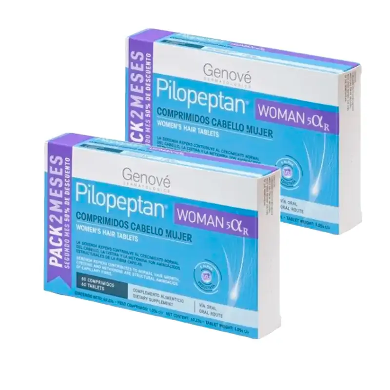 Genové Pilopeptan Woman 5 Alfa R, Pack 2 x 60 comprimidos