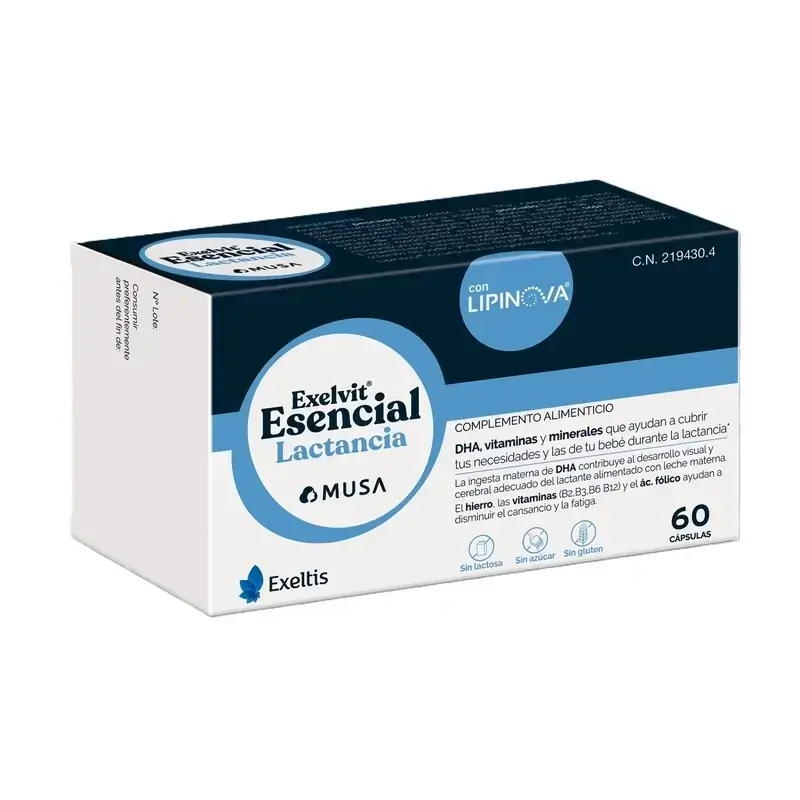Exelvit Esencial Lactancia, Pack 2 x 60 cápsulas