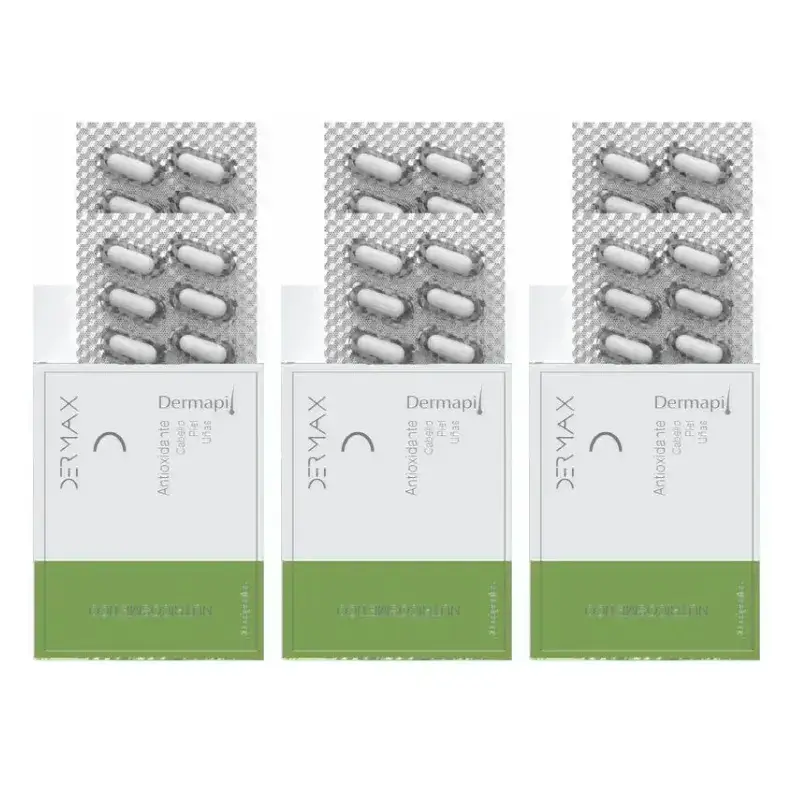 Dermax Dermapil Hair, Skin & Nails, Pack 3 x 30 capsules