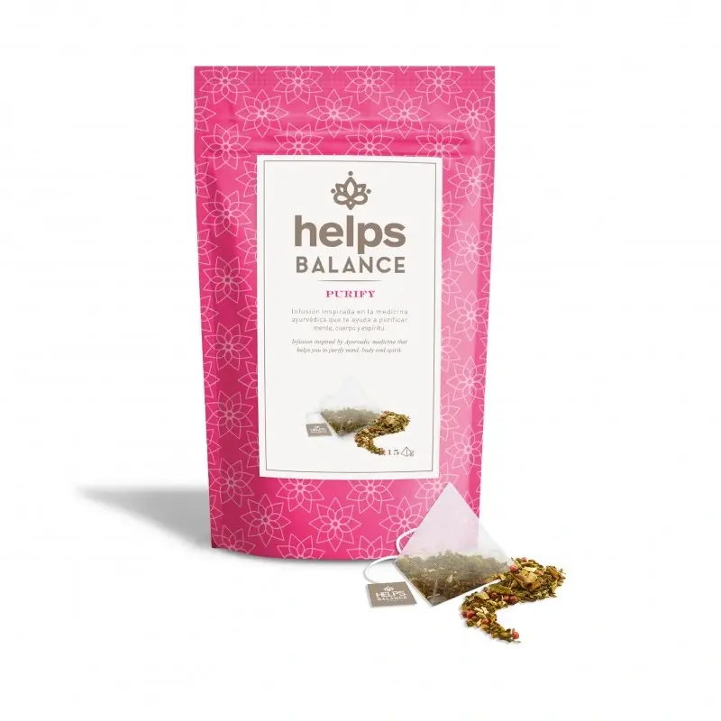 Helps Balance Ayurvedic Purify Protective Bag , 15 pyramid infusions