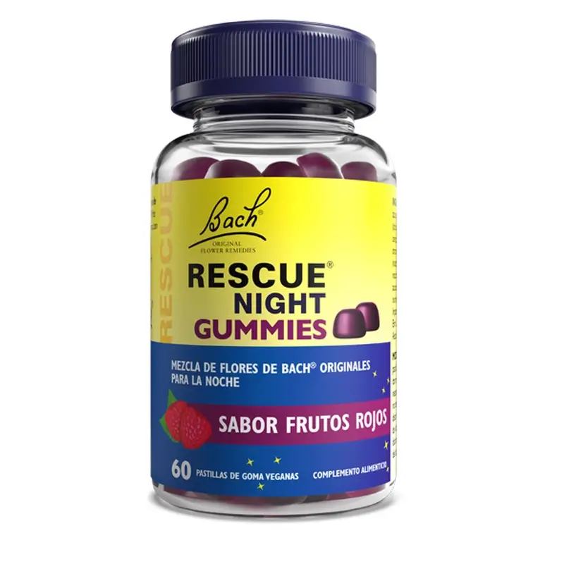 Flores De Bach Bach Rescue Night , 60 gummies
