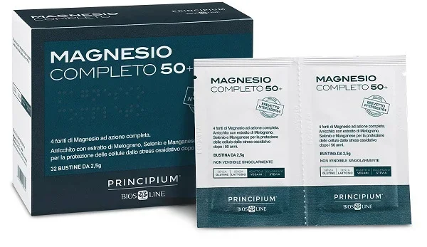 PRINCIPIUM MAGNESIO COMPLETO BREVETTATO 50+ 32 BUSTINE DA 2,5 G