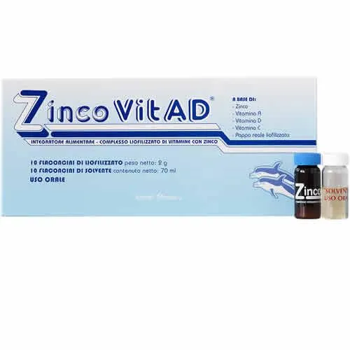 ZINCO VIT A D 10 FLACONCINI + 10 FLACONCINI