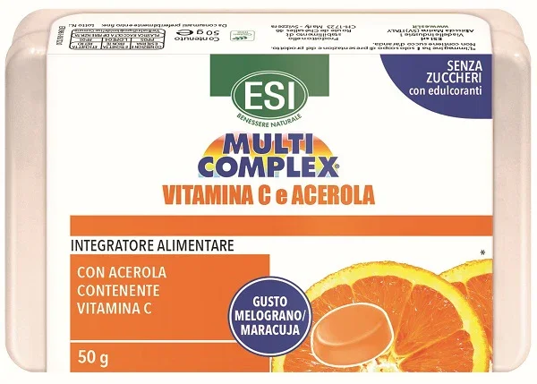 ESI MULTICOMPLEX VITAMINA C E ACEROLA CARAMELLE 50 G